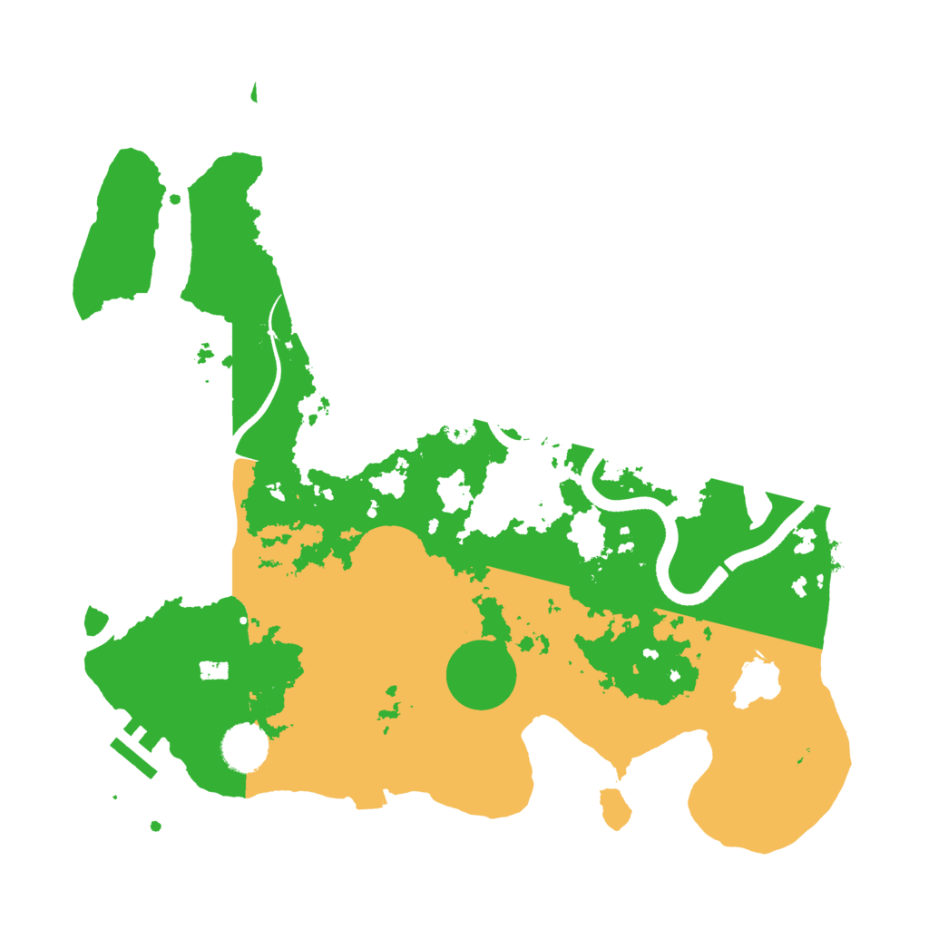 Biome Rust Map: Procedural Map, Size: 3500, Seed: 837036502
