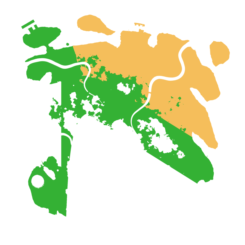 Biome Rust Map: Procedural Map, Size: 3500, Seed: 237229585