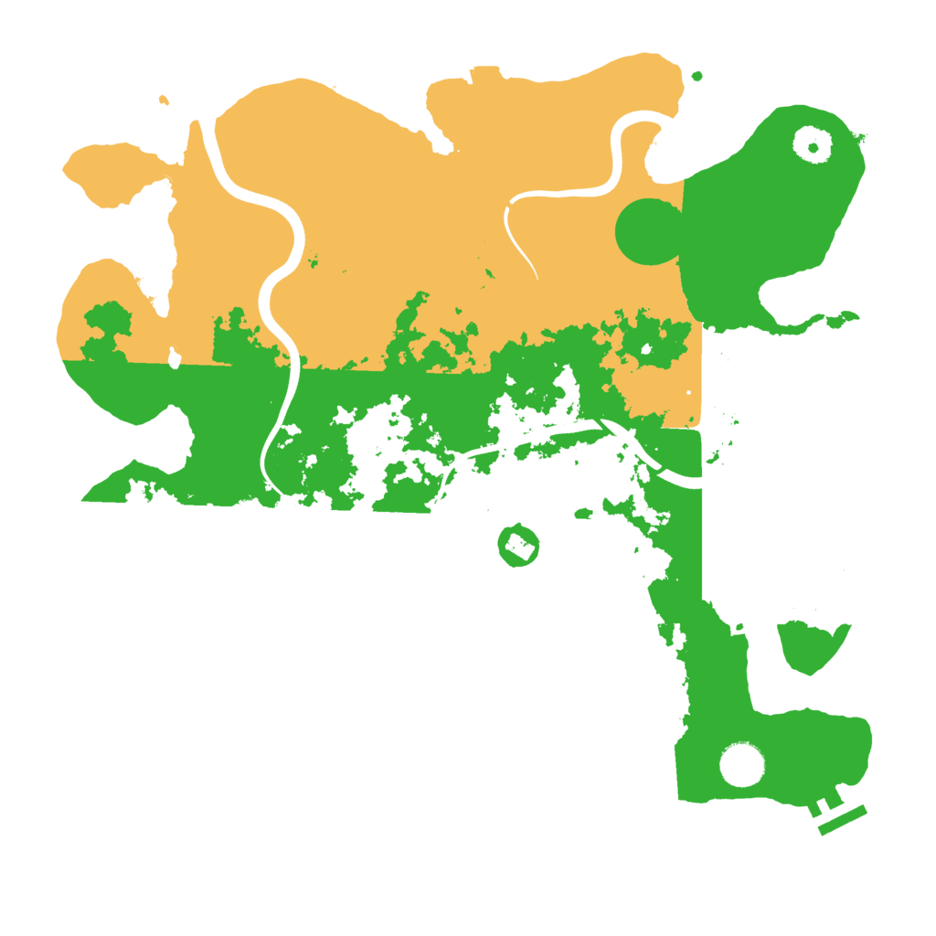 Biome Rust Map: Procedural Map, Size: 3700, Seed: 1792946602