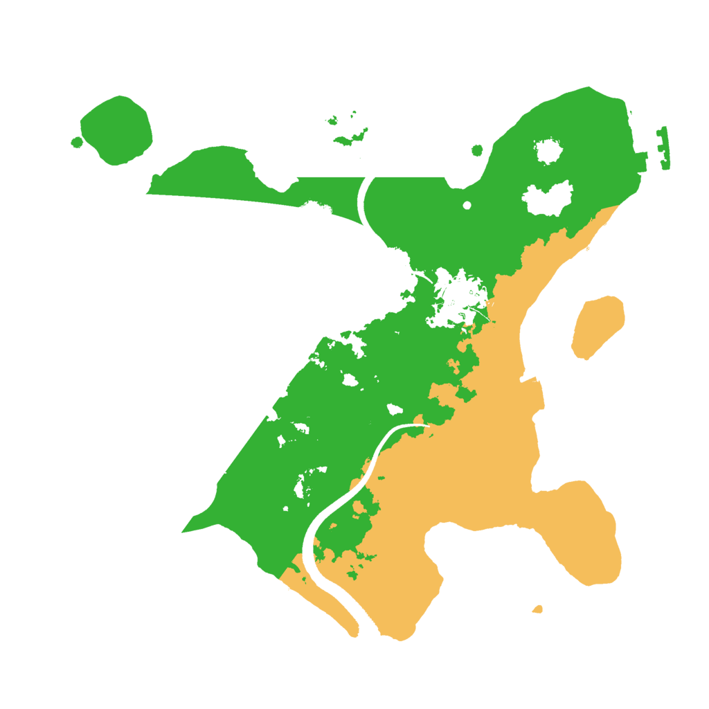 Biome Rust Map: Procedural Map, Size: 2500, Seed: 1984523436