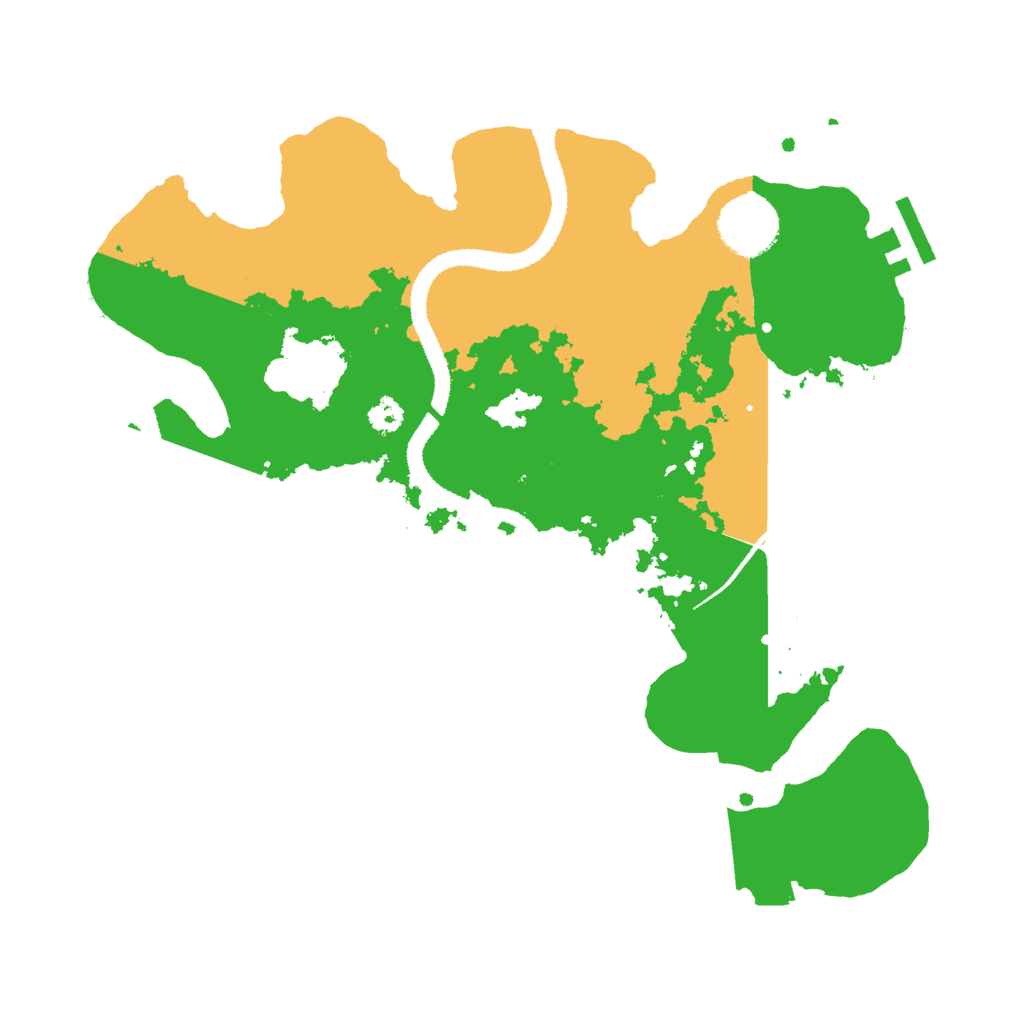 Biome Rust Map: Procedural Map, Size: 3000, Seed: 30550
