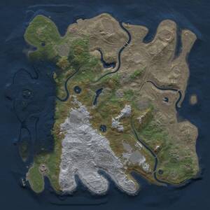 Thumbnail Rust Map: Procedural Map, Size: 4250, Seed: 22500622, 17 Monuments