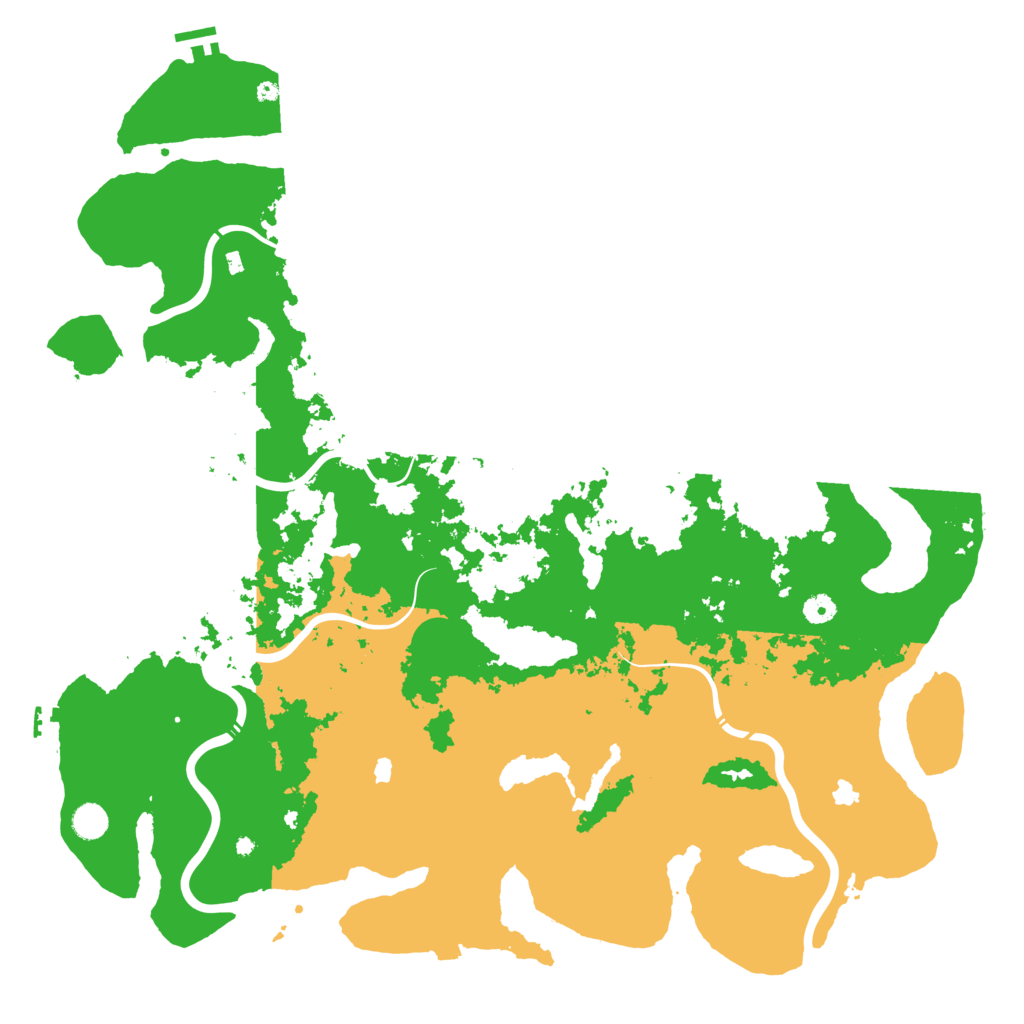 Biome Rust Map: Procedural Map, Size: 5000, Seed: 1414769382