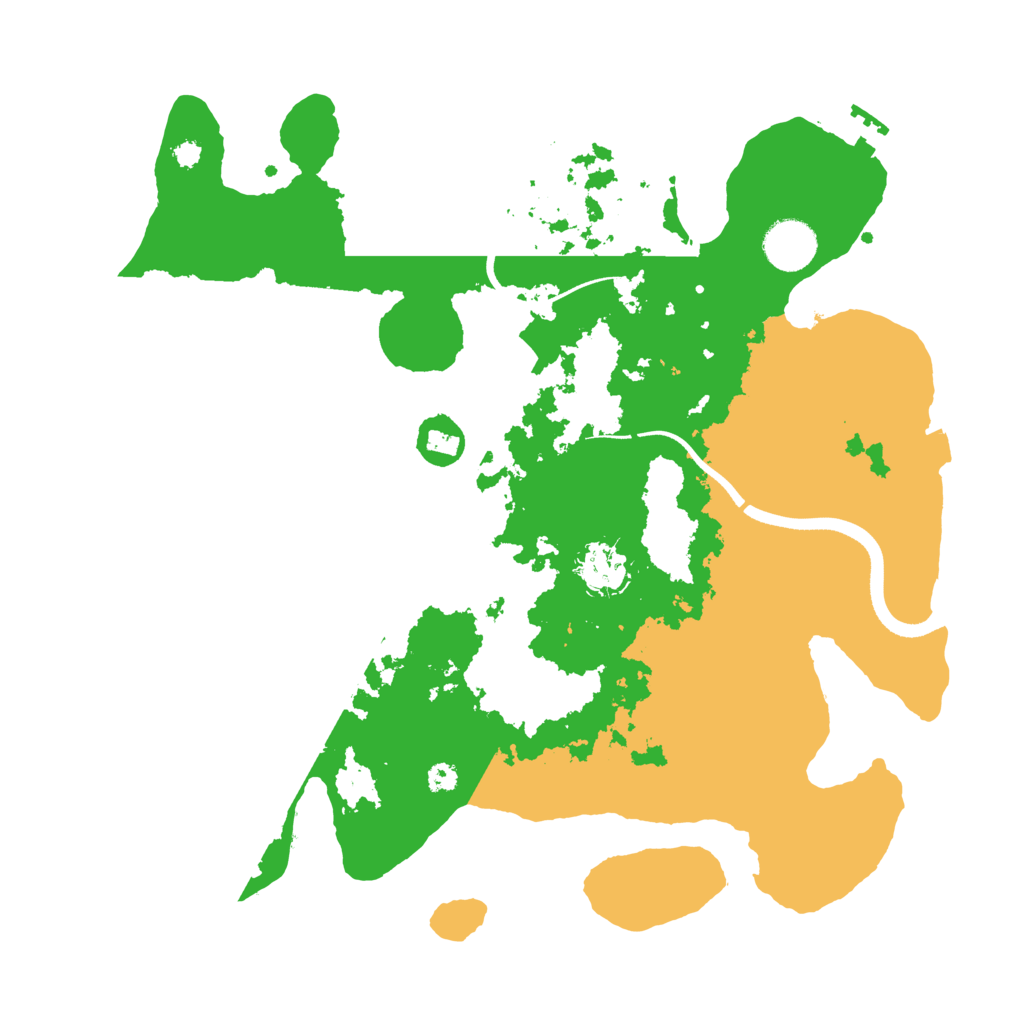 Biome Rust Map: Procedural Map, Size: 3500, Seed: 383912112