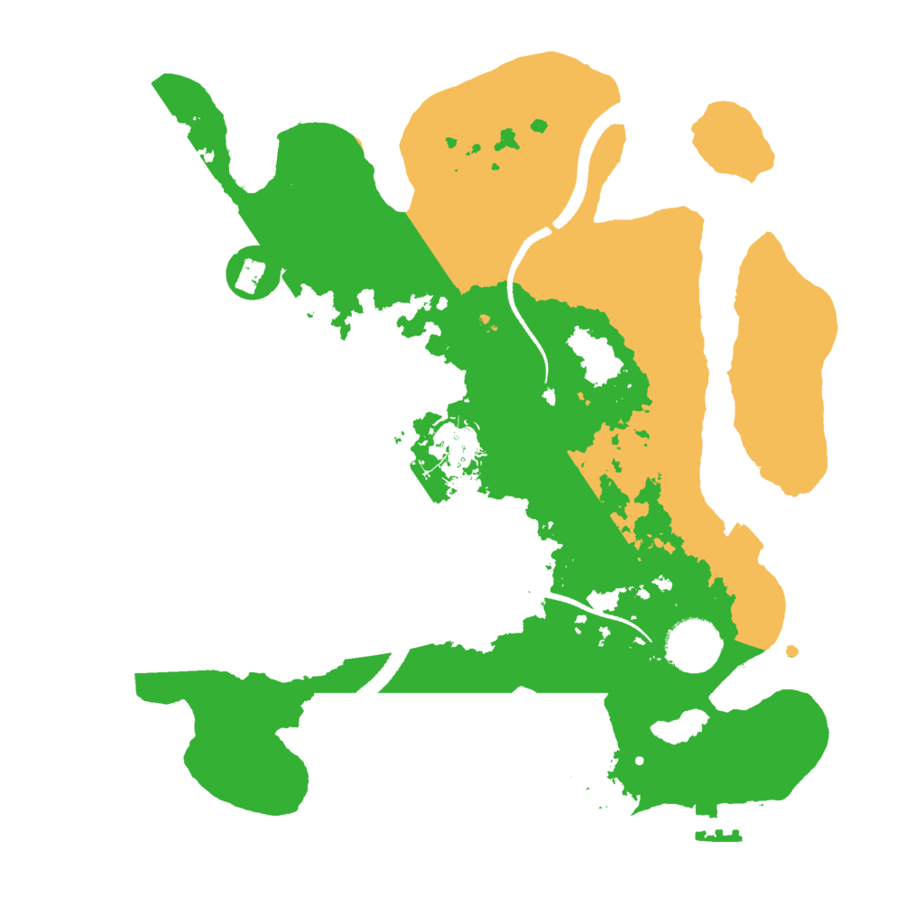 Biome Rust Map: Procedural Map, Size: 3000, Seed: 24143304