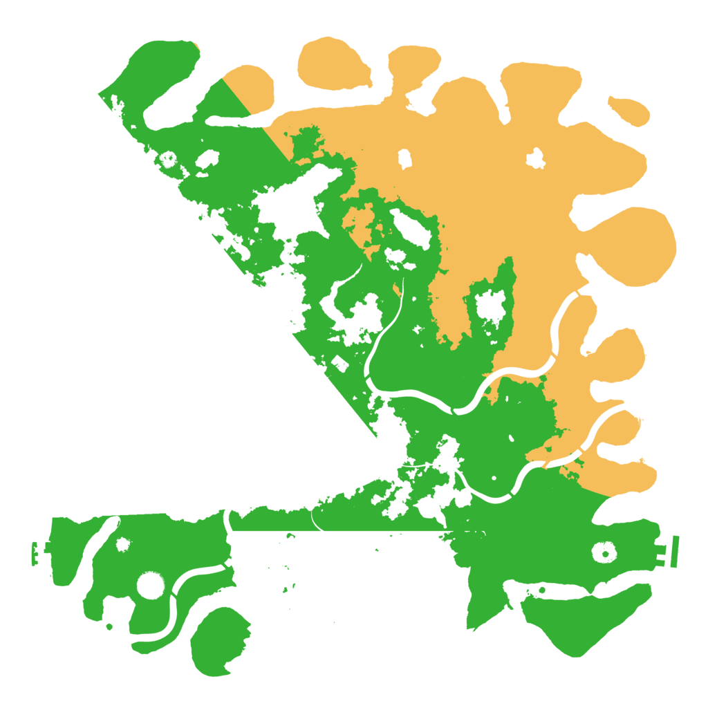 Biome Rust Map: Procedural Map, Size: 4500, Seed: 60416226