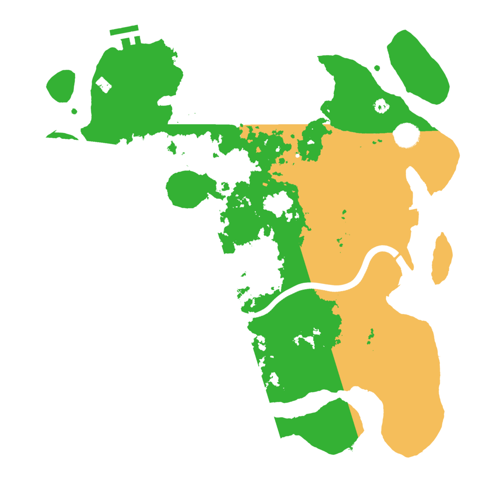 Biome Rust Map: Procedural Map, Size: 3500, Seed: 23423423