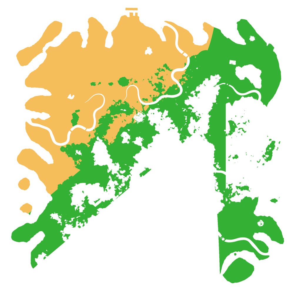 Biome Rust Map: Procedural Map, Size: 5000, Seed: 6290