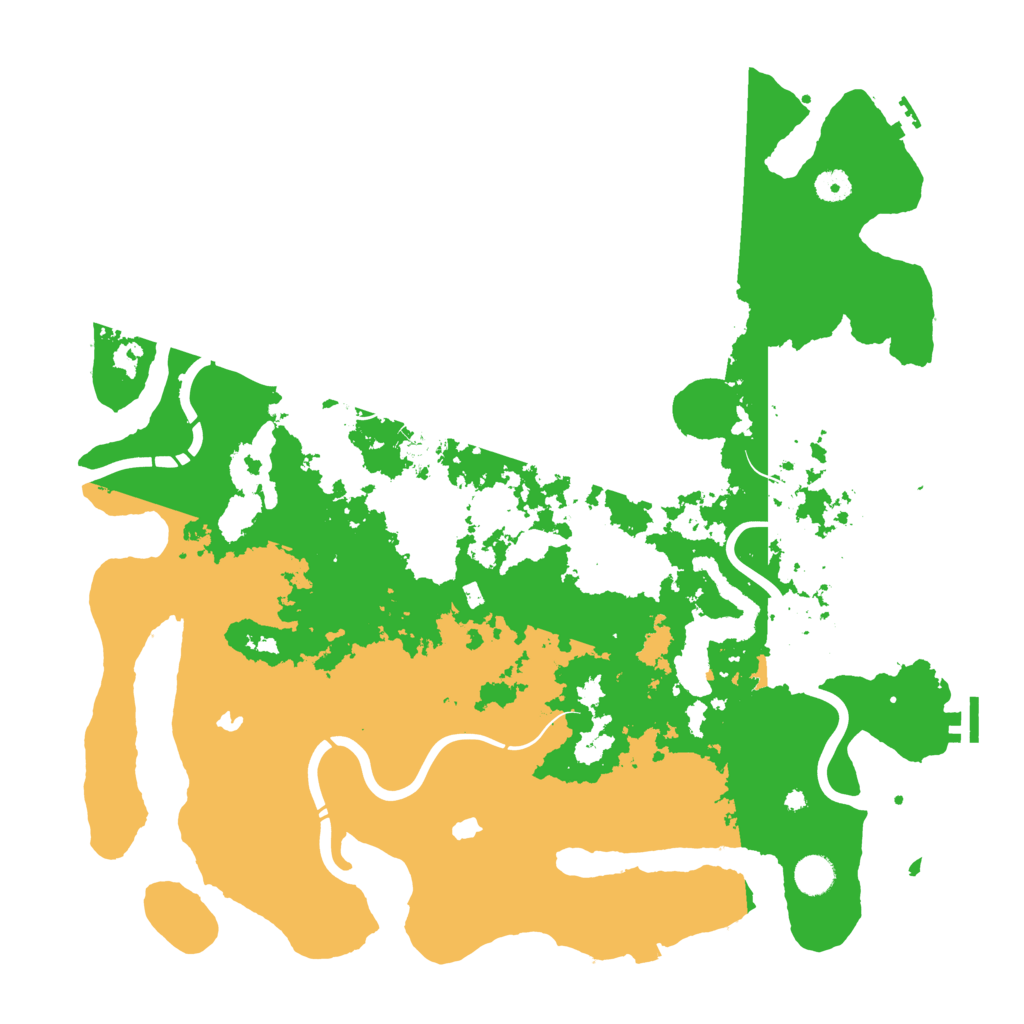 Biome Rust Map: Procedural Map, Size: 4500, Seed: 292511675