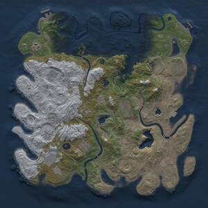 Thumbnail Rust Map: Procedural Map, Size: 4250, Seed: 1347288810, 17 Monuments