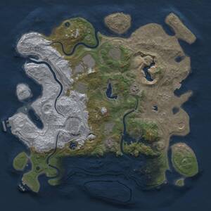 Thumbnail Rust Map: Procedural Map, Size: 4250, Seed: 820205449, 15 Monuments