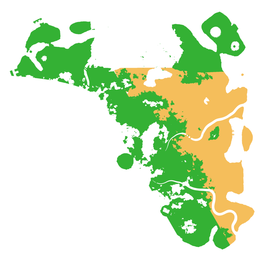 Biome Rust Map: Procedural Map, Size: 4500, Seed: 1279144867