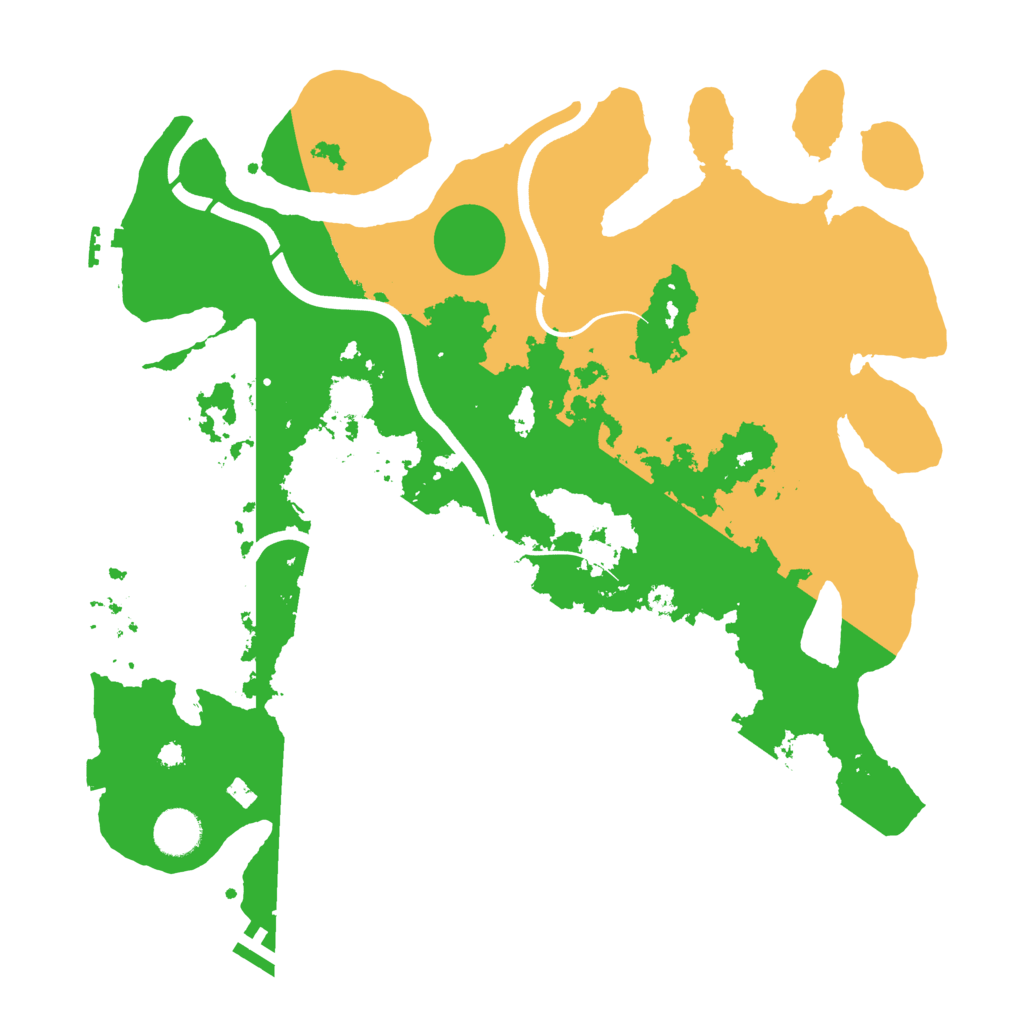 Biome Rust Map: Procedural Map, Size: 3800, Seed: 83856928