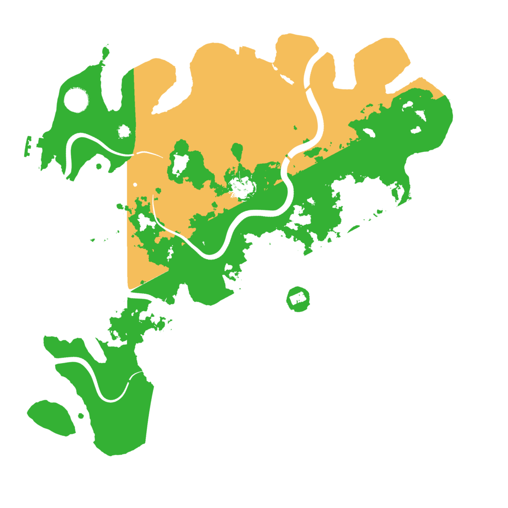 Biome Rust Map: Procedural Map, Size: 3650, Seed: 2076029221