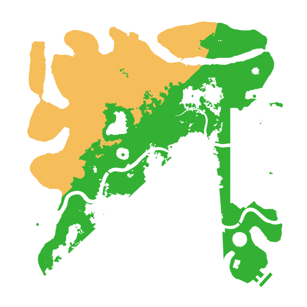 Biome Rust Map: Procedural Map, Size: 3700, Seed: 1493974416