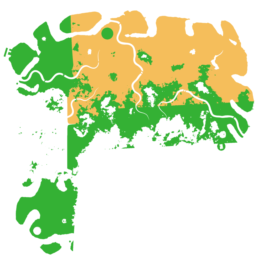 Biome Rust Map: Procedural Map, Size: 6000, Seed: 40286333