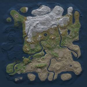 Thumbnail Rust Map: Procedural Map, Size: 4250, Seed: 951964156, 17 Monuments