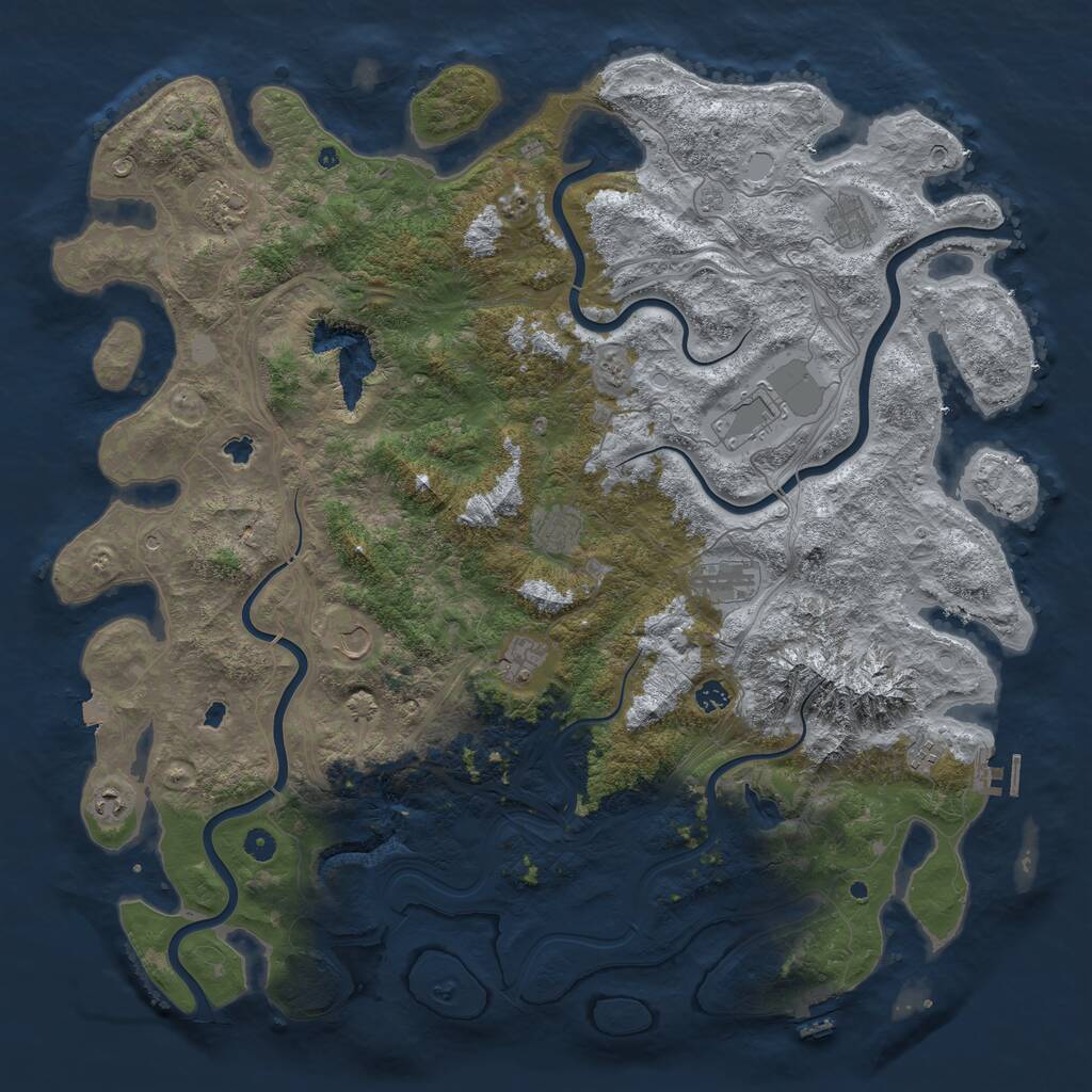 Rust Map: Procedural Map, Size: 5135, Seed: 1598902269, 16 Monuments