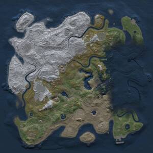 Thumbnail Rust Map: Procedural Map, Size: 4250, Seed: 1837517674, 15 Monuments