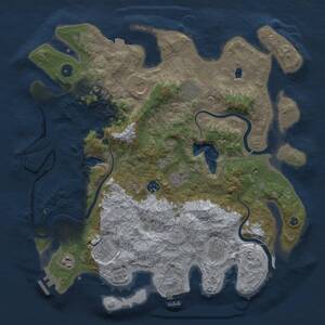 Thumbnail Rust Map: Procedural Map, Size: 4000, Seed: 1405214680, 14 Monuments