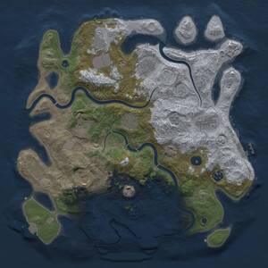 Thumbnail Rust Map: Procedural Map, Size: 3800, Seed: 5916696, 15 Monuments