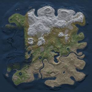 Thumbnail Rust Map: Procedural Map, Size: 4250, Seed: 624924627, 17 Monuments