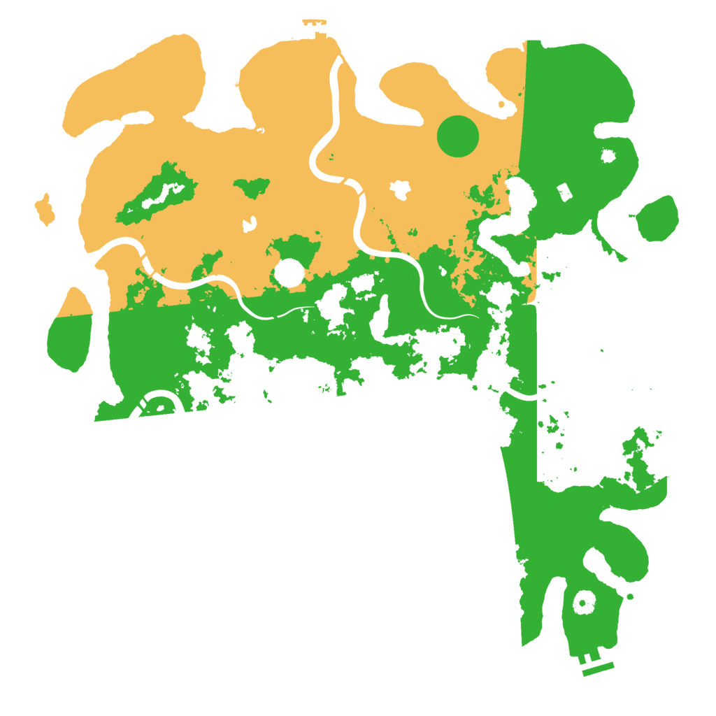 Biome Rust Map: Procedural Map, Size: 4500, Seed: 249925901