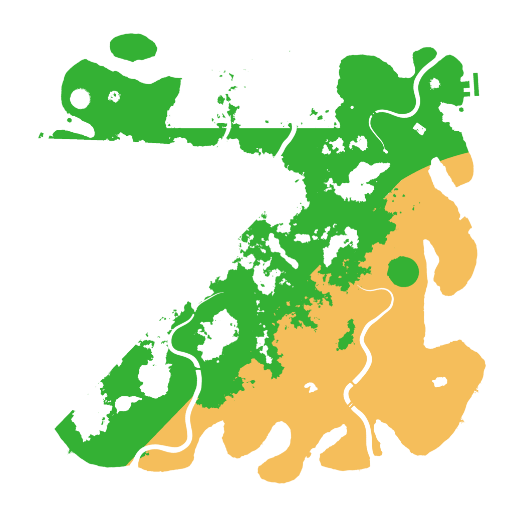 Biome Rust Map: Procedural Map, Size: 4500, Seed: 91344987