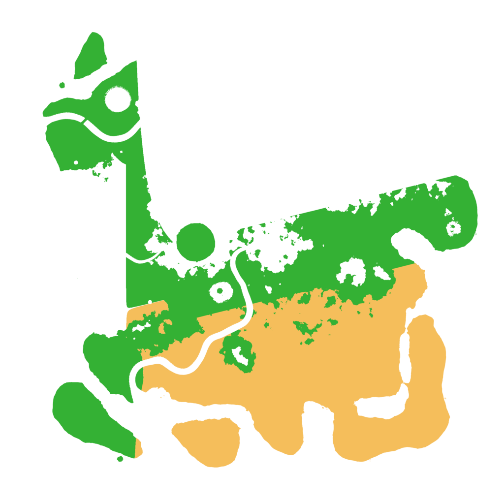 Biome Rust Map: Procedural Map, Size: 3500, Seed: 814439923