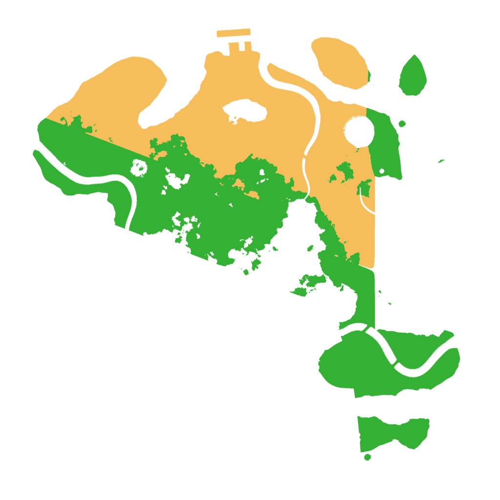 Biome Rust Map: Procedural Map, Size: 3000, Seed: 437721420