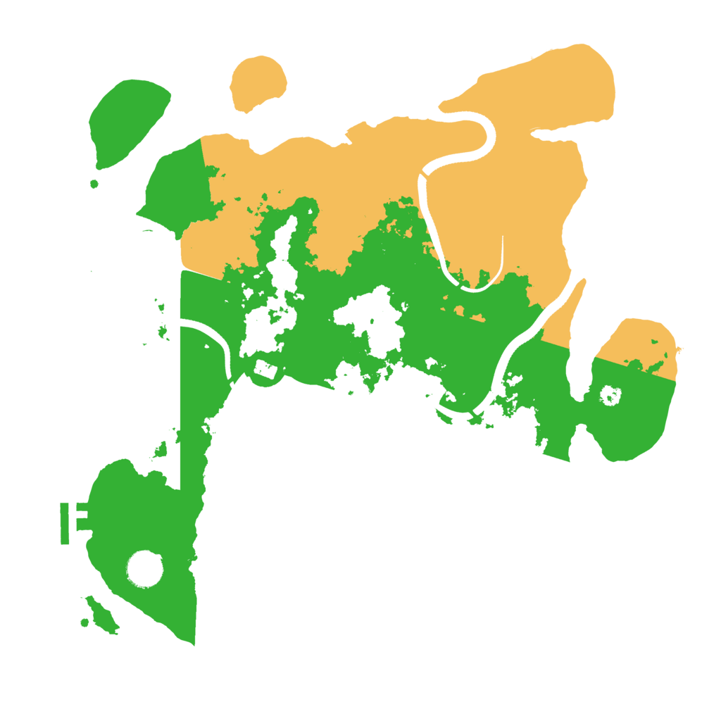 Biome Rust Map: Procedural Map, Size: 3500, Seed: 224104439