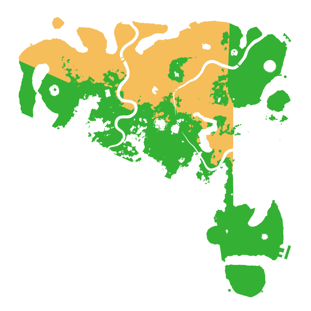 Biome Rust Map: Procedural Map, Size: 4500, Seed: 1885318749