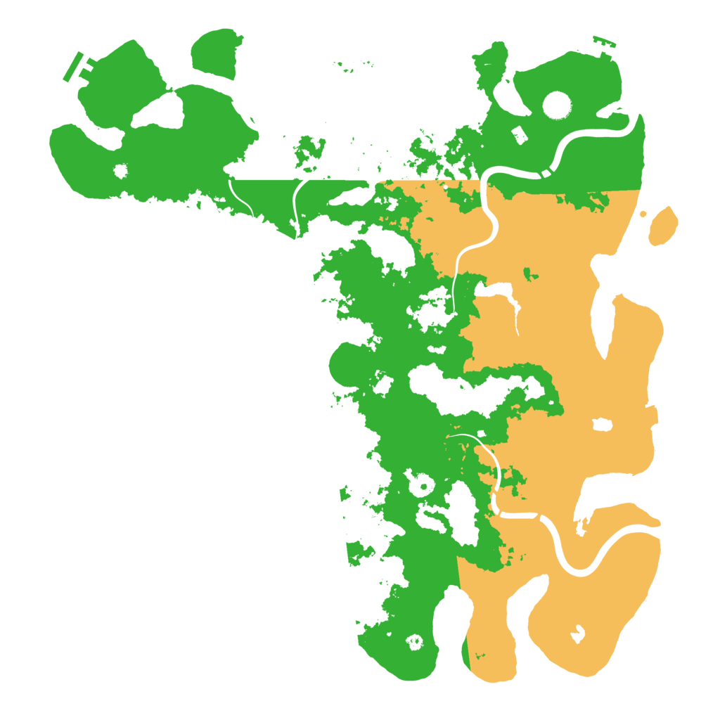 Biome Rust Map: Procedural Map, Size: 4500, Seed: 236514280