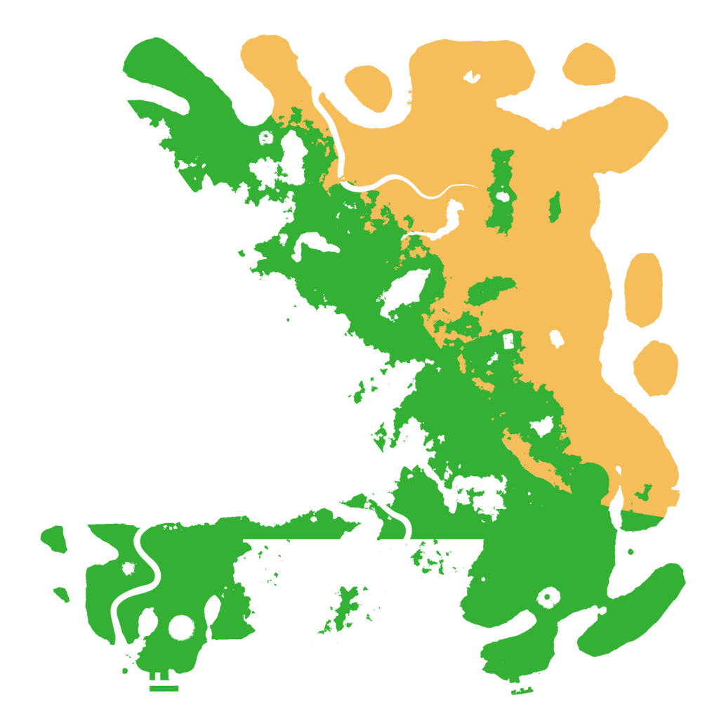 Biome Rust Map: Procedural Map, Size: 5000, Seed: 843698752
