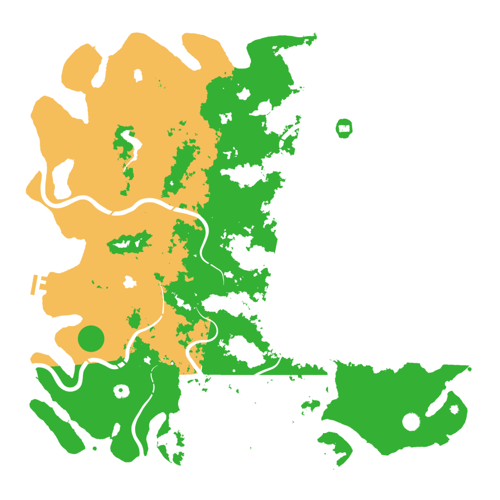 Biome Rust Map: Procedural Map, Size: 5000, Seed: 2041378306