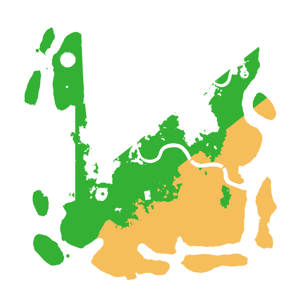 Biome Rust Map: Procedural Map, Size: 3500, Seed: 556624869
