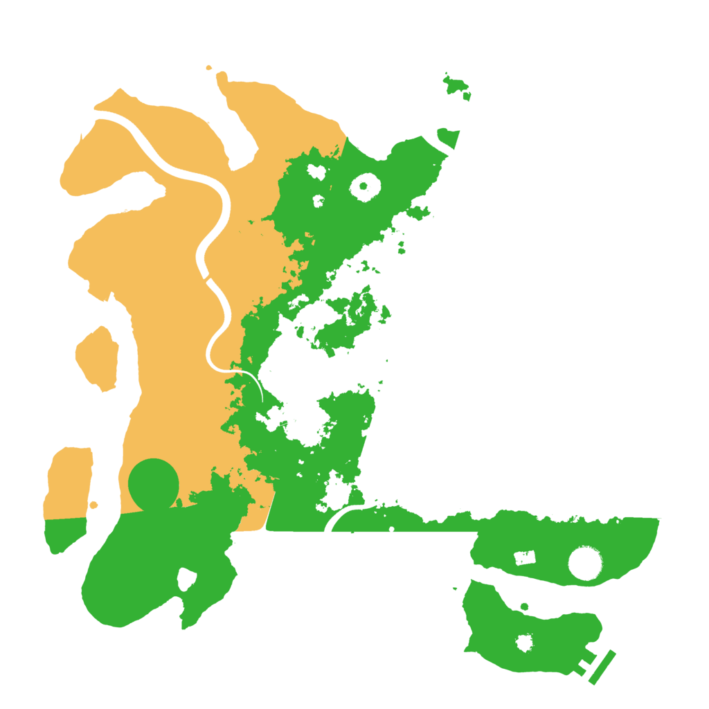 Biome Rust Map: Procedural Map, Size: 3700, Seed: 97172609