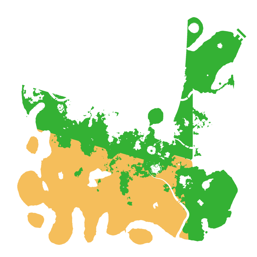Biome Rust Map: Procedural Map, Size: 4500, Seed: 74231802