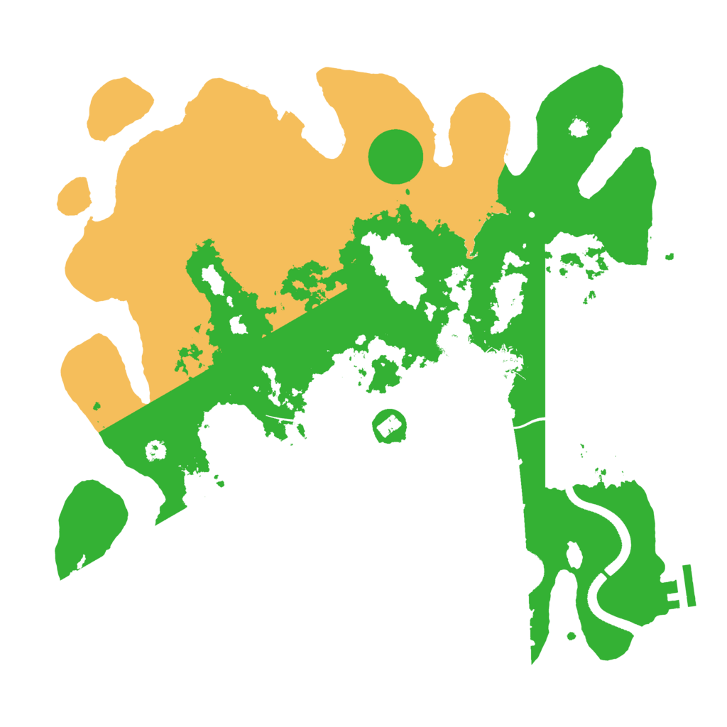 Biome Rust Map: Procedural Map, Size: 3500, Seed: 214422609