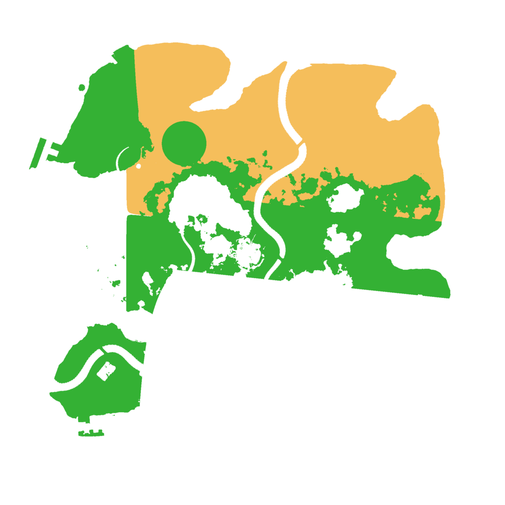 Biome Rust Map: Procedural Map, Size: 3000, Seed: 789148621