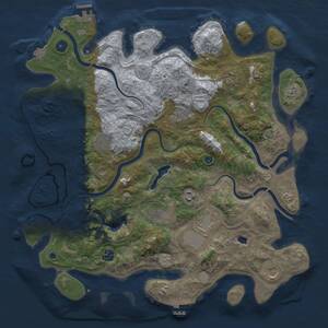 Thumbnail Rust Map: Procedural Map, Size: 4250, Seed: 1043903855, 15 Monuments