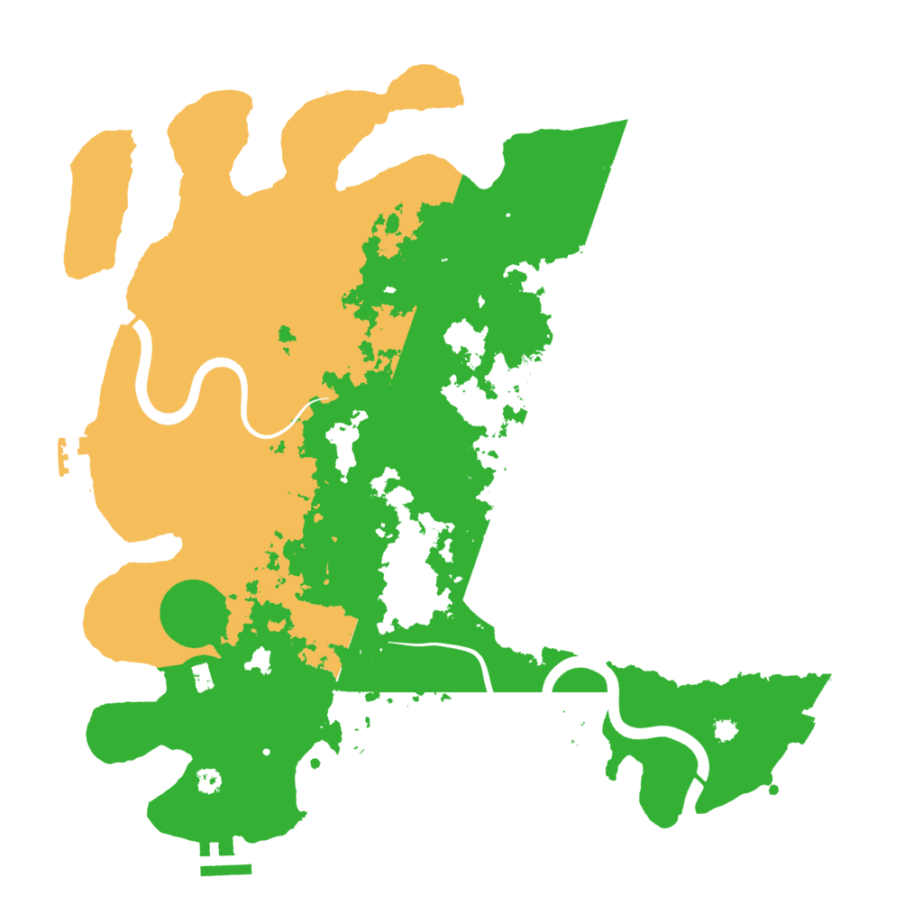 Biome Rust Map: Procedural Map, Size: 3650, Seed: 59861