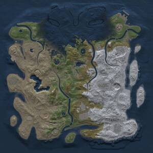 Thumbnail Rust Map: Procedural Map, Size: 4250, Seed: 12349986, 16 Monuments