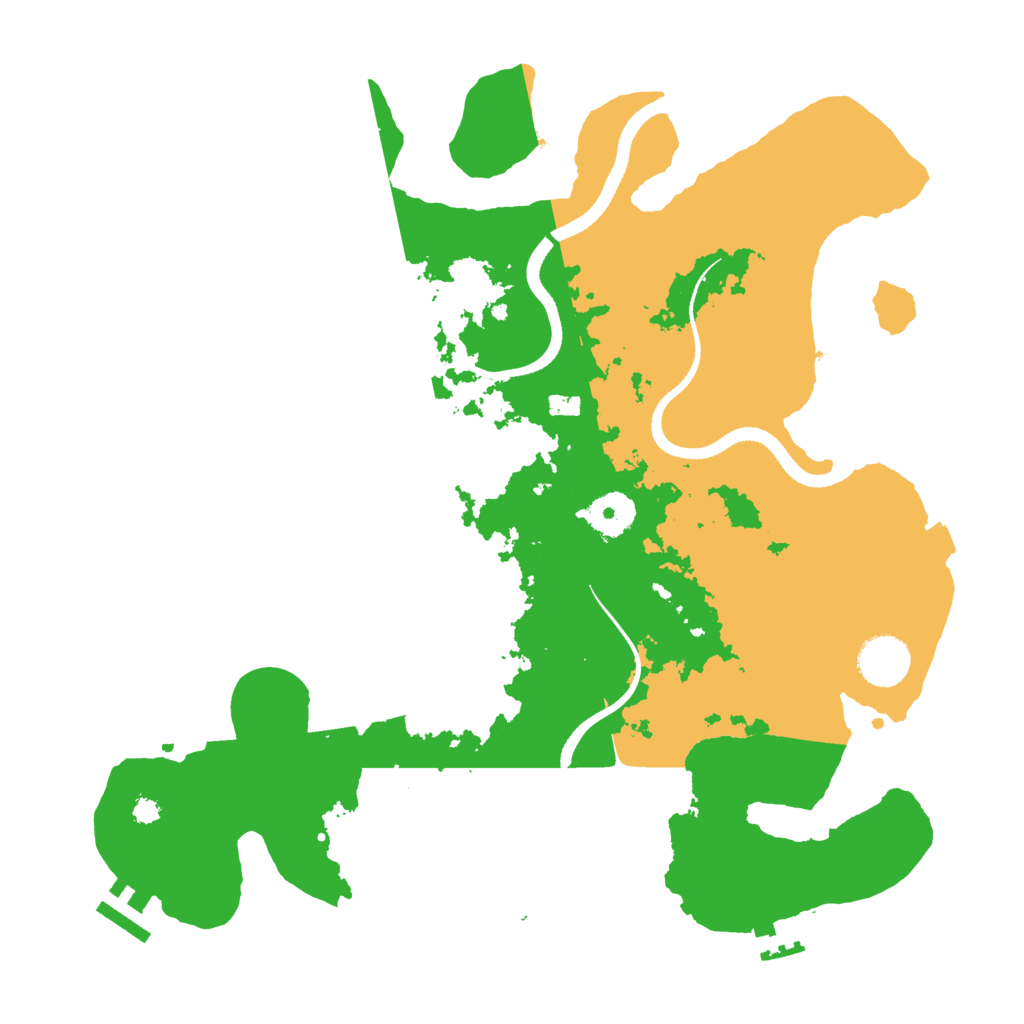 Biome Rust Map: Procedural Map, Size: 3500, Seed: 2083549717