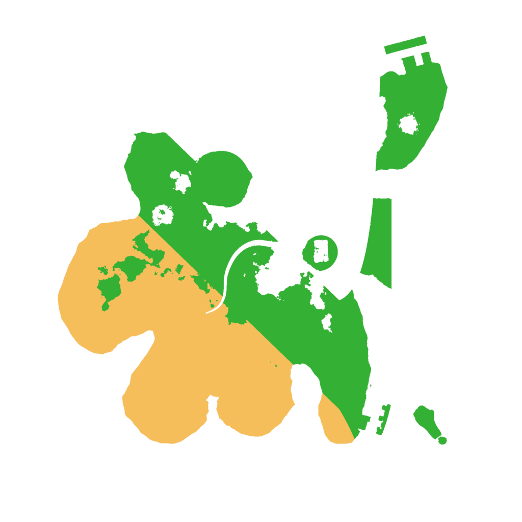 Biome Rust Map: Procedural Map, Size: 2500, Seed: 382724113