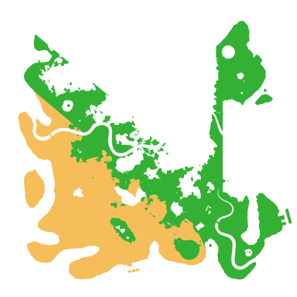 Biome Rust Map: Procedural Map, Size: 4000, Seed: 1392481459
