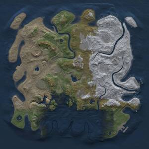 Thumbnail Rust Map: Procedural Map, Size: 4250, Seed: 590537417, 16 Monuments
