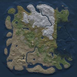 Thumbnail Rust Map: Procedural Map, Size: 4800, Seed: 1169269259, 17 Monuments