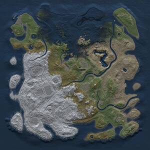 Thumbnail Rust Map: Procedural Map, Size: 4400, Seed: 187800855, 15 Monuments