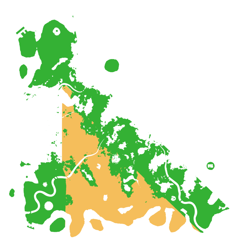 Biome Rust Map: Procedural Map, Size: 5000, Seed: 1457080867